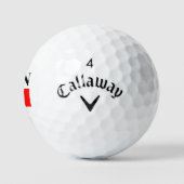 Balles De Golf Drapeau canadien personnalisé Callaway supersoft (Logo)