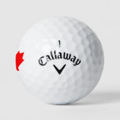 Balles De Golf Drapeau canadien Rouge Feuille d'érable Balls de g (Logo)