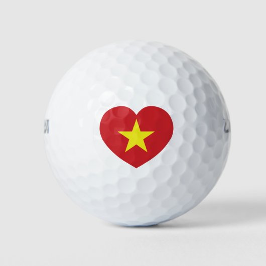 Balles De Golf Drapeau cardiaque du Vietnam (Devant)