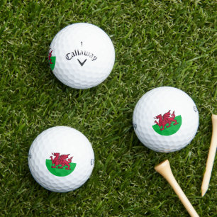 Balles De Golf Drapeau celtique du Dragon rouge du Pays de Galles