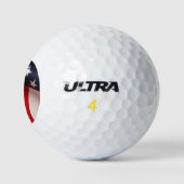 Balles De Golf Drapeau Closeup USA (Logo)