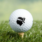 Balles De Golf Drapeau corse Golf Balls (T-shirt Insitu)