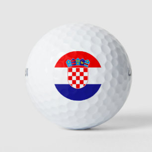 Balles De Golf Drapeau Croatie