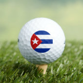 Balles De Golf Drapeau Cuba (T-shirt Insitu)