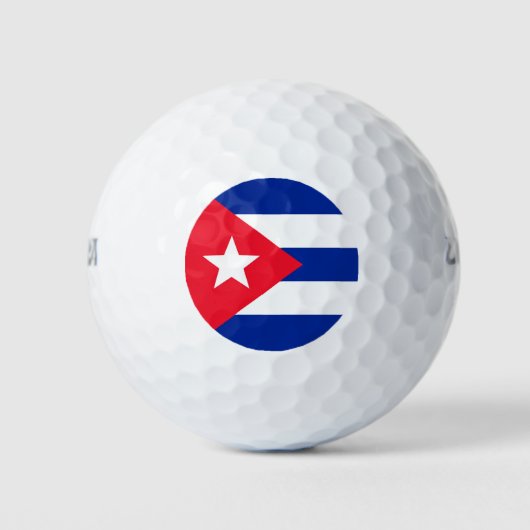 Balles De Golf Drapeau Cuba (Devant)