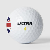 Balles De Golf Drapeau d'Angleterre avec monogramme personnalisé (Logo)