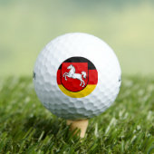 Balles De Golf Drapeau de Basse-Saxe Golf Balls (T-shirt Insitu)