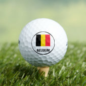 Balles De Golf Drapeau de Belgique (T-shirt Insitu)