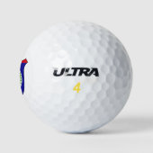 Balles De Golf Drapeau de Belize Grand Patriotique (Logo)