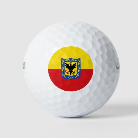 Balles De Golf Drapeau de Bogota, Colombie Golf Balls (Devant)