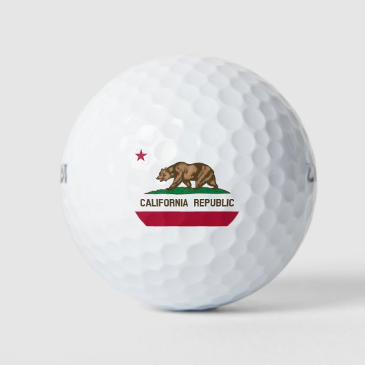 BALLES DE GOLF DRAPEAU DE CALIFORNIE (Devant)