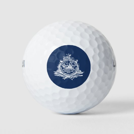 Balles De Golf Drapeau de Charleston, South Carolina Golf Balls (Devant)