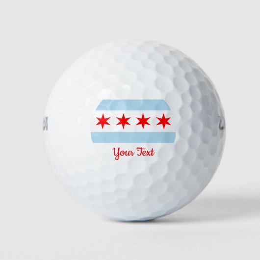 Balles De Golf Drapeau de Chicago, Illinois (Devant)