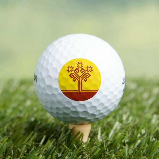 Balles De Golf Drapeau de Chuvashia (T-shirt Insitu)