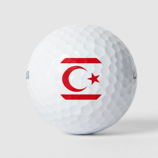 Balles De Golf Drapeau de Chypre du Nord (Devant)