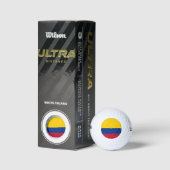 Balles De Golf Drapeau de Colombie (Emballage)