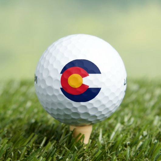 BALLES DE GOLF DRAPEAU DE COLORADO (T-shirt Insitu)