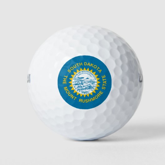 BALLES DE GOLF DRAPEAU DE DAKOTA SUD (Devant)
