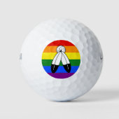 Balles De Golf Drapeau de fierté bispirituel de SlipperyJoe Symbo (Devant)