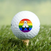 Balles De Golf Drapeau de fierté bispirituel de SlipperyJoe Symbo (T-shirt Insitu)