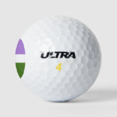 Balles De Golf Drapeau de fierté genderqueer de SlipperyJoe lavan (Logo)