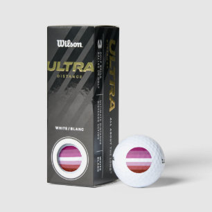 Balles De Golf Drapeau de fierté lesbienne de SlipperyJoe féminin