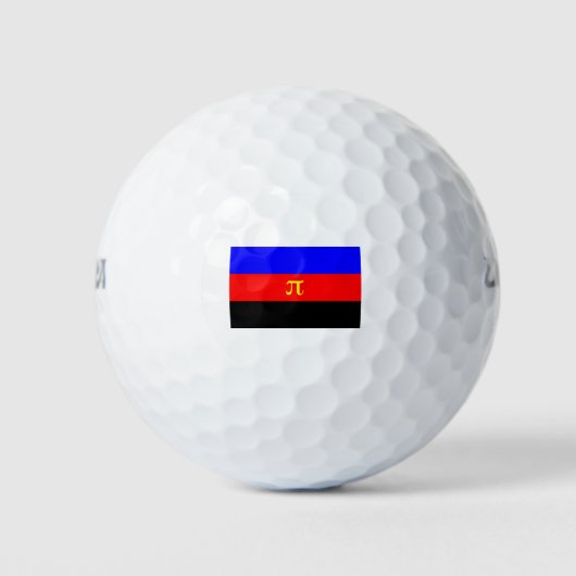 Balles De Golf Drapeau de fierté polyamoureuse (Devant)