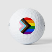 Balles De Golf Drapeau de fierté Progress Pride de SlipperyJoe's  (Devant)