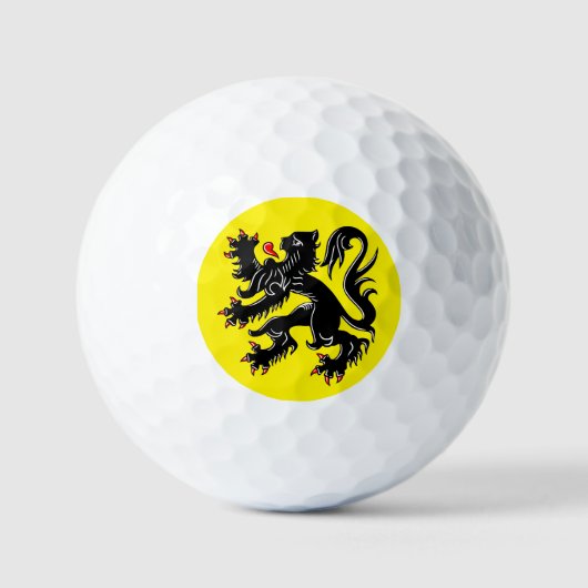 Balles De Golf Drapeau de Flandre (Recto)