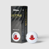 Balles De Golf Drapeau de Gibraltar (Emballage)