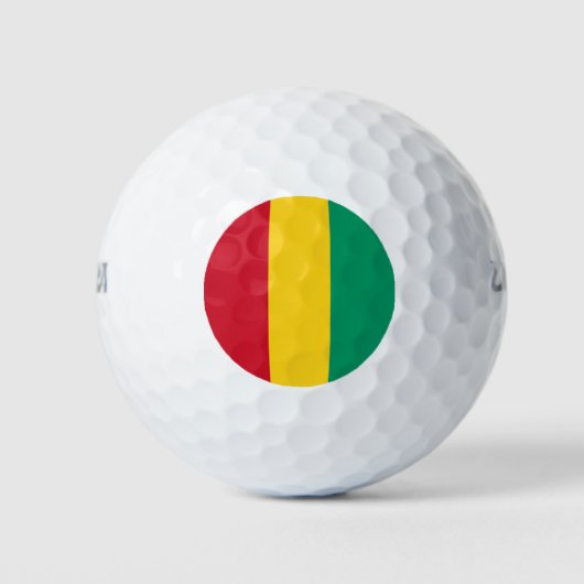 Balles De Golf Drapeau de Guinée (Devant)