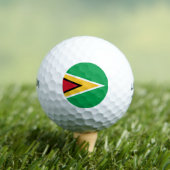 Balles De Golf Drapeau de Guyana (T-shirt Insitu)