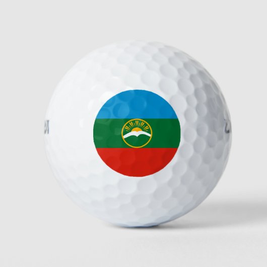 Balles De Golf Drapeau de Karatchaïévo-Tcherkessie (Devant)
