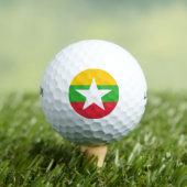 Balles De Golf Drapeau de la Birmanie (T-shirt Insitu)