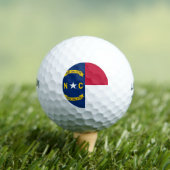 Balles De Golf Drapeau de la Caroline du Nord (T-shirt Insitu)