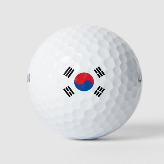 Balles De Golf Drapeau de la Corée du Sud (Devant)