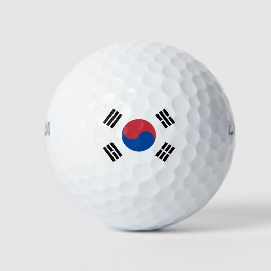 Balles De Golf Drapeau de la Corée du Sud (Devant)