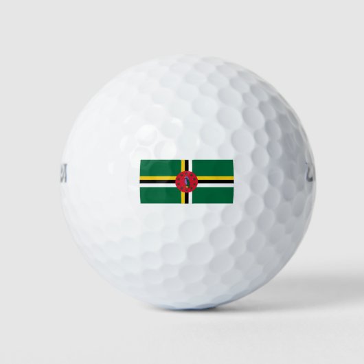 Balles De Golf Drapeau de la Dominique (Devant)