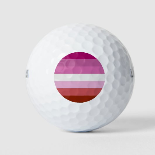 Balles De Golf Drapeau de la fierté lesbienne (Devant)