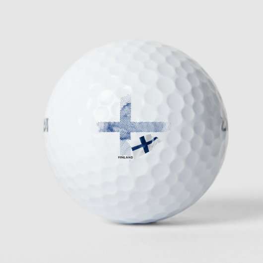 Balles De Golf Drapeau de la Finlande (Devant)