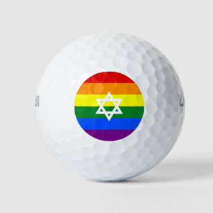 Balles De Golf Drapeau de la Gay Jewish Pride