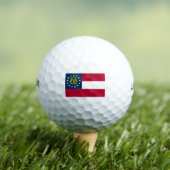 Balles De Golf Drapeau de la Géorgie (État américain) (T-shirt Insitu)