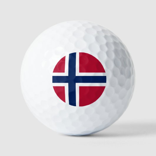 Balles De Golf Drapeau de la Norvège (Recto)