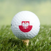 Balles De Golf Drapeau de la Pologne (avec armoiries) (T-shirt Insitu)