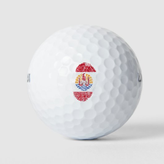 Balles De Golf Drapeau de la Polynésie française (Devant)