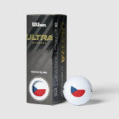 Balles De Golf Drapeau de la République tchèque (Emballage)