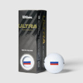 Balles De Golf Drapeau de la Russie (Emballage)