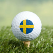 Balles De Golf Drapeau de la Suède (T-shirt Insitu)