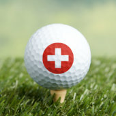 Balles De Golf drapeau de la Suisse (T-shirt Insitu)