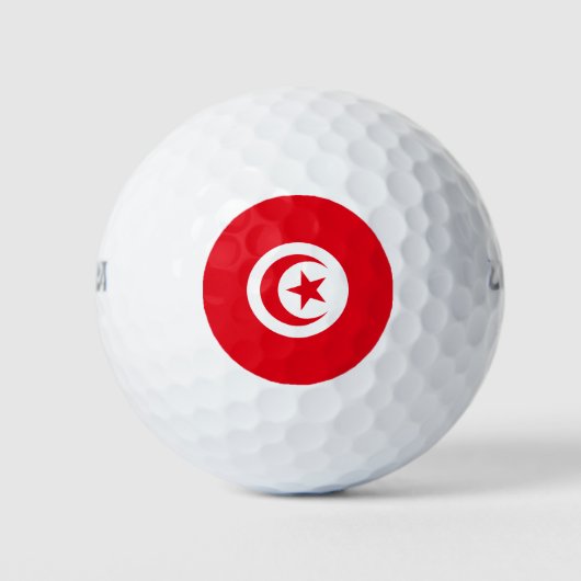 Balles De Golf Drapeau de la Tunisie (Devant)